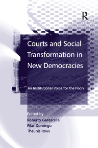 Imagen de portada: Courts and Social Transformation in New Democracies 1st edition 9781138264540