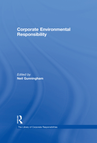 Omslagafbeelding: Corporate Environmental Responsibility 1st edition 9780754628248