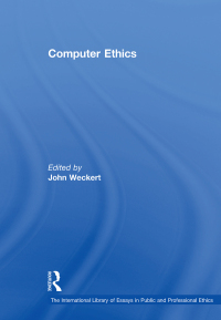 Imagen de portada: Computer Ethics 1st edition 9781138383517