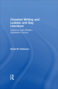 صورة الغلاف: Closeted Writing and Lesbian and Gay Literature 1st edition 9781138254046