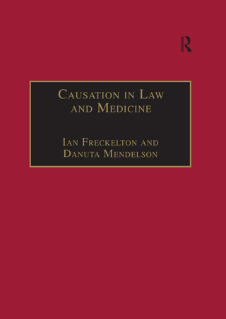 Cover image: Causation in Law and Medicine 1st edition 9780754622048