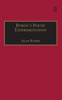 Cover image: Byron’s Poetic Experimentation 1st edition 9780367887711