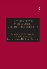 Imagen de portada: Authors of the Middle Ages. Volume I, Nos 1–4 1st edition 9780860784661