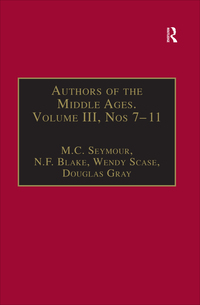 Cover image: Authors of the Middle Ages, Volume III, Nos 7–11 1st edition 9780860785569
