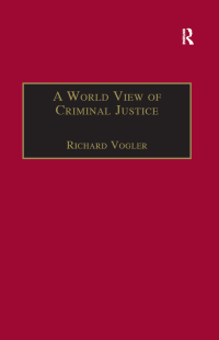 Immagine di copertina: A World View of Criminal Justice 1st edition 9781138248946