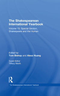 Cover image: The Shakespearean International Yearbook 1st edition 9780367668709