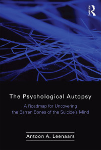 Titelbild: The Psychological Autopsy 1st edition 9780895039194