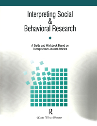 Titelbild: Interpreting Social and Behavioral Research 1st edition 9781884585012