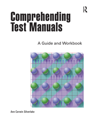 Imagen de portada: Comprehending Test Manuals 1st edition 9781884585128