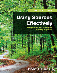 Cover image: Using Sources Effectively 5th edition 9781138289666