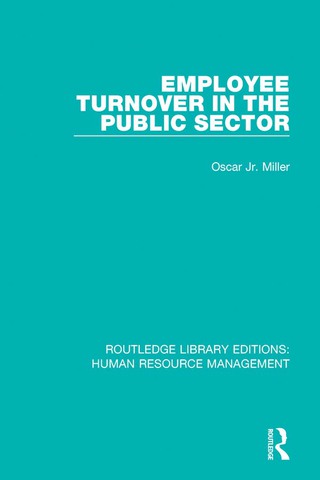 Imagen de portada: Employee Turnover in the Public Sector 1st edition 9781138288324