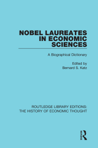 Cover image: Nobel Laureates in Economic Sciences 1st edition 9781138283558