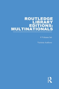 Cover image: Routledge Library Editions: Multinationals 1st edition 9781138281165