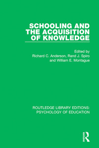 Omslagafbeelding: Schooling and the Acquisition of Knowledge 1st edition 9781138280847