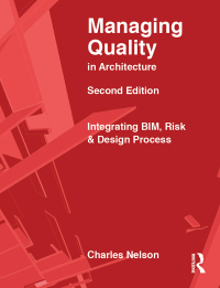 Imagen de portada: Managing Quality in Architecture 2nd edition 9781138280175
