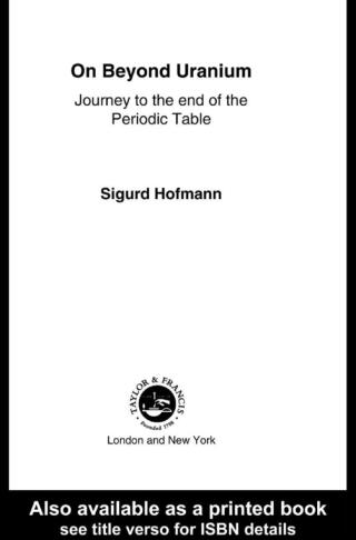 Imagen de portada: On Beyond Uranium 1st edition 9780415284967