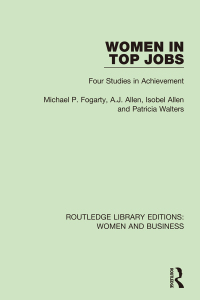 表紙画像: Women in Top Jobs 1st edition 9781138243187