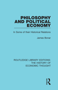 Imagen de portada: Philosophy and Political Economy 1st edition 9781138243897