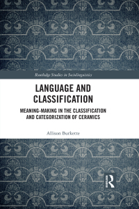 Omslagafbeelding: Language and Classification 1st edition 9781138243361