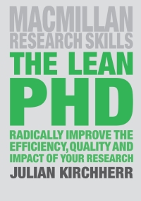 Imagen de portada: The Lean PhD 1st edition 9781352002829