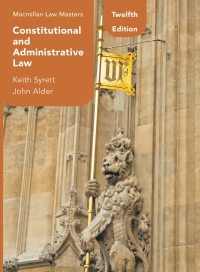 表紙画像: Constitutional and Administrative Law 12th edition 9781352012378