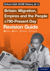 Imagen de portada: Oxford AQA GCSE History (9-1): Britain: Migration, Empires and the People c790-Present Day Revision Guide 9781382015035