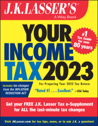 Imagen de portada: J.K. Lasser's Your Income Tax 2023: For Preparing Your 2022 Tax Return 2nd edition 9781394157686
