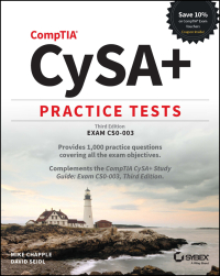 Cover image: CompTIA CySA+ Practice Tests 3rd edition 9781394182930