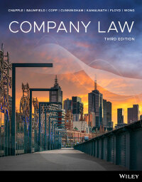 Cover image: Company Law 3rd edition 9781394184583