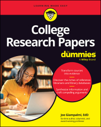 Imagen de portada: College Research Papers For Dummies 1st edition 9781394191109