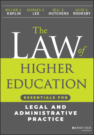 Cover image: The Law of Higher Education 1st edition 9781394196289