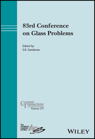 Cover image: 83rd Conference on Glass Problems, Ceramic Transactions Volume 271 1st edition 9781394200276
