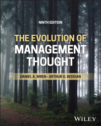 Cover image: The Evolution of Management Thought 9th edition 9781394202317