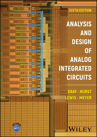 Cover image: Analysis and Design of Analog Integrated Circuits 6th edition 9781394220069