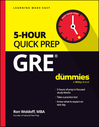 Cover image: GRE 5-Hour Quick Prep For Dummies 1st edition 9781394233403