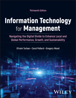 Cover image: Information Technology for Management: Navigating the Digital Divide to Enhance Local and Global Performance, Growth, and Sustainability 13th edition 9781394243549