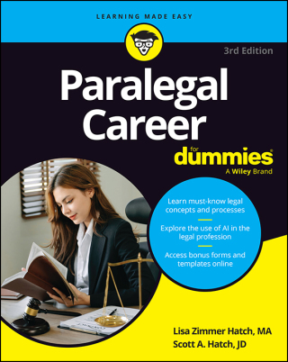 Cover image: Paralegal Career For Dummies 3rd edition 9781394299829