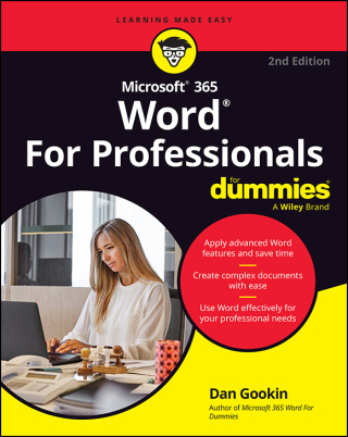Imagen de portada: Microsoft 365 Word For Professionals For Dummies 2nd edition 9781394323869