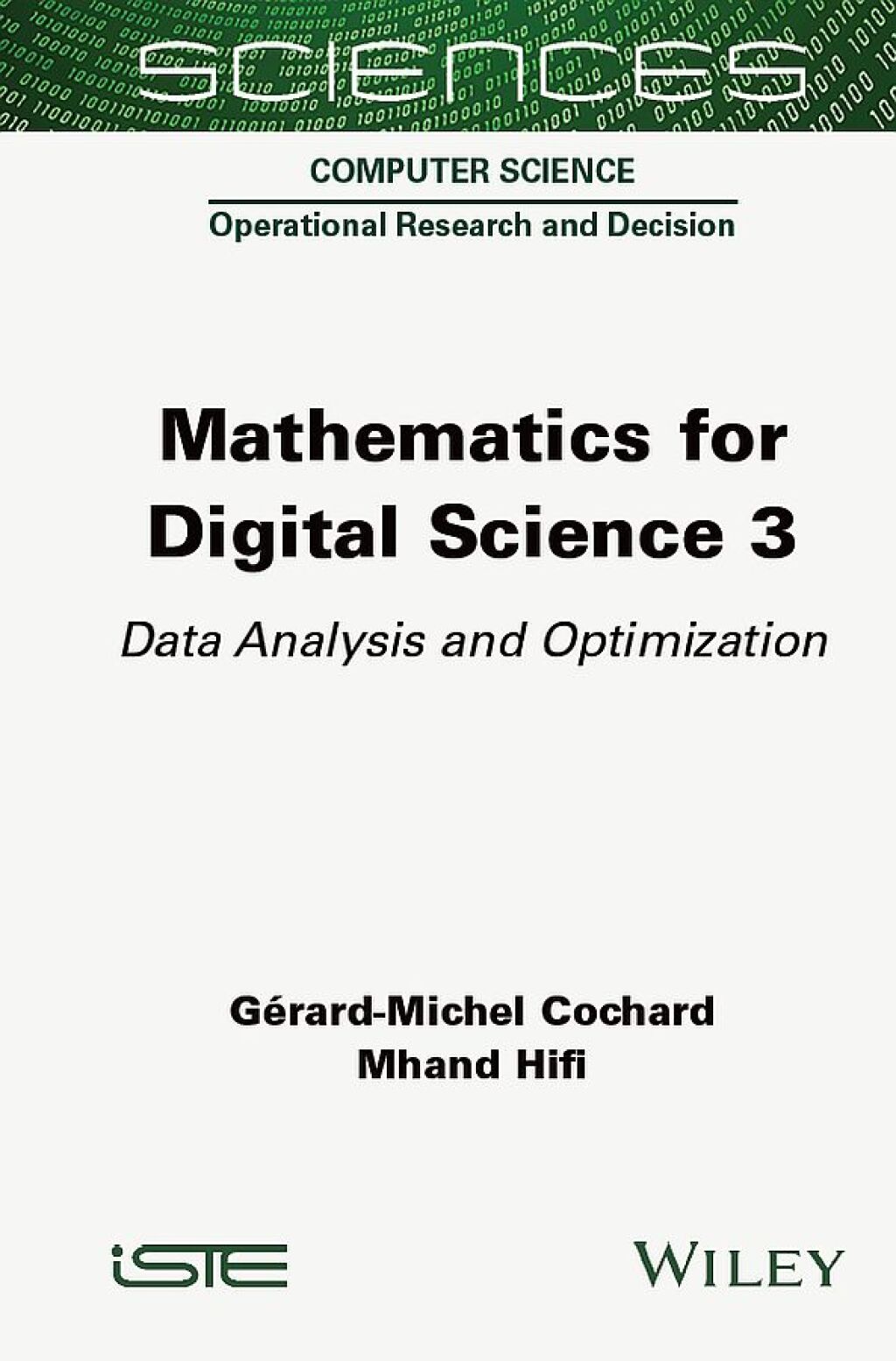 Mathematics for Digital Science 3 Data Analysis and Optimization 1st Edition