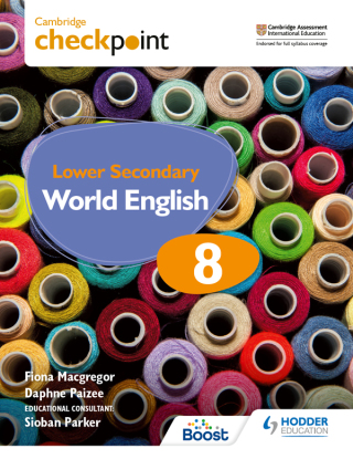 Cover image: Cambridge Checkpoint Lower Secondary World English Student's Book 8 9781398311428