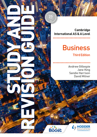 Cover image: Cambridge International AS/A Level Business Study and Revision Guide Third Edition 9781398344389