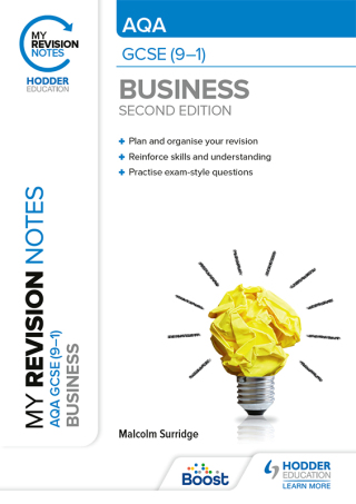 Cover image: My Revision Notes: AQA GCSE (9-1) Business Second Edition 9781398372542