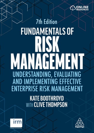 Cover image: Fundamentals of Risk Management 7th edition 9781398618657