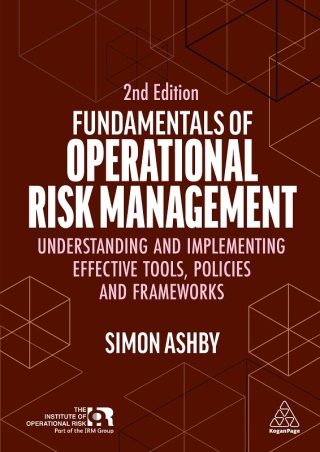Titelbild: Fundamentals of Operational Risk Management 2nd edition 9781398622913