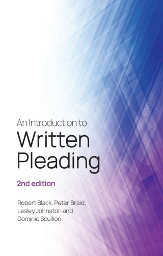 Cover image: An Introduction to Written Pleading 2nd edition 9781399513890
