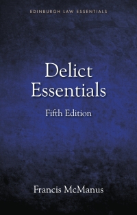 Imagen de portada: Delict Essentials 5th edition 9781399515115