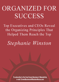 Cover image: Organized for Success 9781400047598