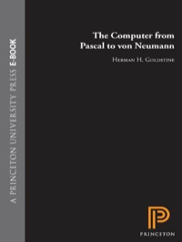 Imagen de portada: The Computer from Pascal to von Neumann 9780691081045