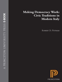Cover image: Making Democracy Work 9780691037387