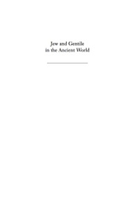 صورة الغلاف: Jew and Gentile in the Ancient World 9780691029276